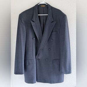 Kuppenheimer Premier Edition International Blazer 40R 100%‎ Wool Navy Blue